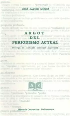 Couverture du produit · Argot del periodismo actual