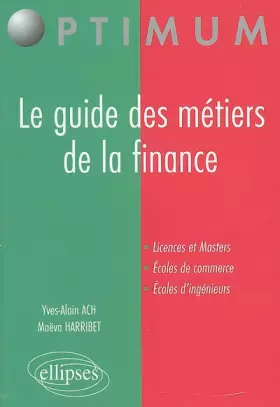 Couverture du produit · Le guide des métiers de la finance