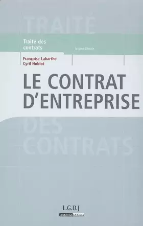 Couverture du produit · le contrat d'entreprise