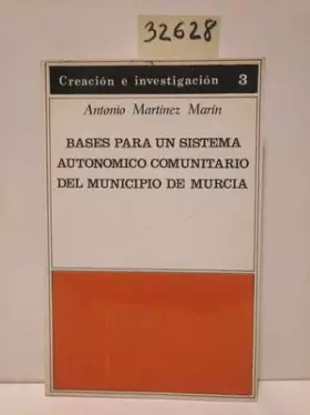 Couverture du produit · Bases para un sistema autonómico comunitario del Municipio de Murcia