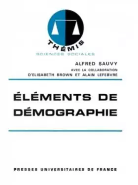 Couverture du produit · Elements de demographie