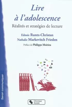 Couverture du produit · Lire à l'adolescence : Réalités et stratégies de lecture