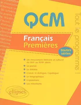 Couverture du produit · Français Première : Toutes séries