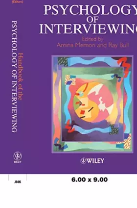 Couverture du produit · Handbook of the Psychology of Interviewing