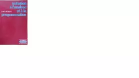 Couverture du produit · Initiation à l'analyse et à la programmation