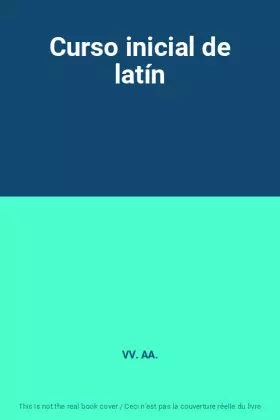 Couverture du produit · Curso inicial de latín
