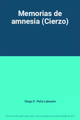 Couverture du produit · Memorias de amnesia (Cierzo)