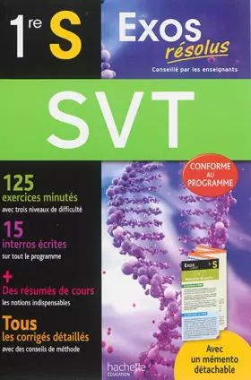 Couverture du produit · Exos Resolus Svt 1Re S