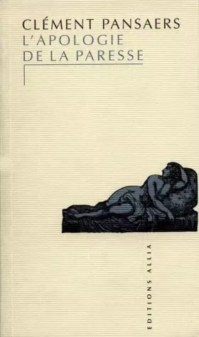 Couverture du produit · L'Apologie de la paresse
