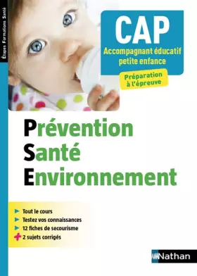 Couverture du produit · Prévention Santé Environnement - CAP Accompagnant Educatif Petite enfance - 2017
