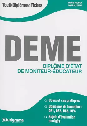 Couverture du produit · Diplôme d'Etat de Moniteur-Educateur