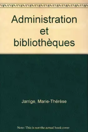 Couverture du produit · Administration et bibliothèques