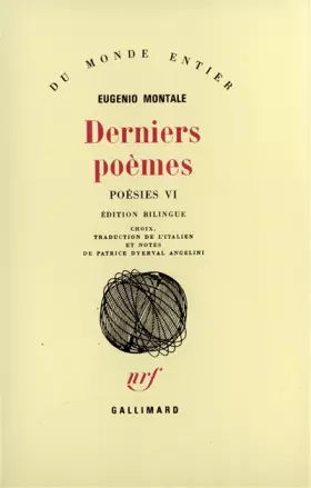 Couverture du produit · Derniers Poèmes