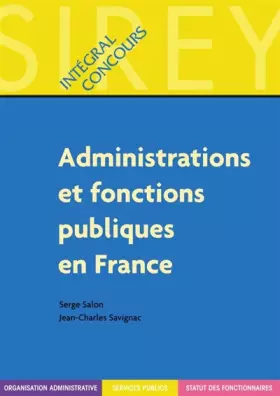 Couverture du produit · Administrations et fonctions publiques en France