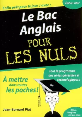 Couverture du produit · Le Bac Anglais pour les Nuls