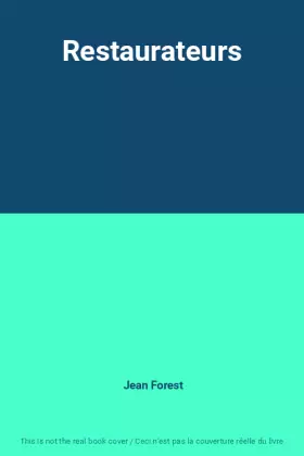 Couverture du produit · Restaurateurs