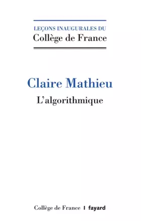 Couverture du produit · L'Algorithmique