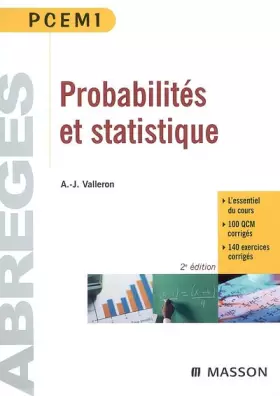 Couverture du produit · Probabilités et statistiques : PCEM 1 Pharmacie Deug SVT