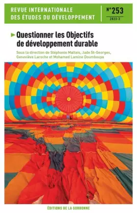 Couverture du produit · Questionner les objectifs de développement durable: Revue internationale des études du développement 253