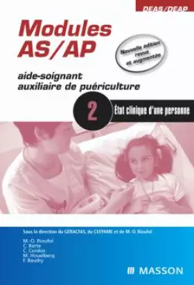 Couverture du produit · Modules AS/AP - 2 -  Etat clinique d'une personne