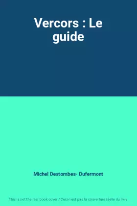 Couverture du produit · Vercors : Le guide