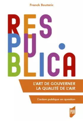 Couverture du produit · L'art de gouverner la qualité de l'air: L'action publique en question