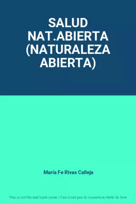 Couverture du produit · SALUD NAT.ABIERTA (NATURALEZA ABIERTA)