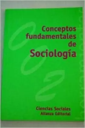 Couverture du produit · Conceptos fundamentales de sociologia