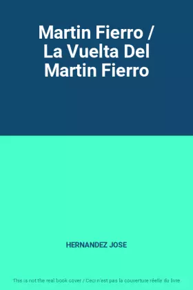 Couverture du produit · Martin Fierro / La Vuelta Del Martin Fierro