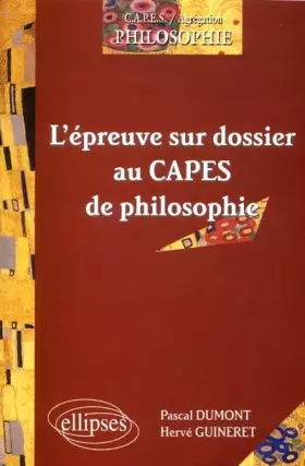 Couverture du produit · L'épreuve sur dossier au CAPES de philosophie