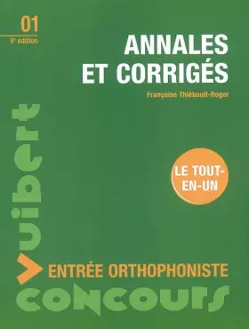 Couverture du produit · Annales et corrigés entrée orthophoniste