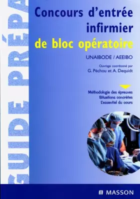 Couverture du produit · Concours d'entrée infirmier de bloc opératoire