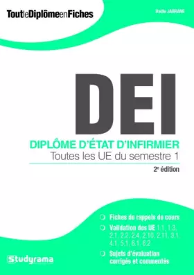 Couverture du produit · Diplôme d'Etat d'infirmier: Toutes les UE du semestre 1