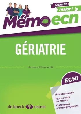 Couverture du produit · Gériatrie
