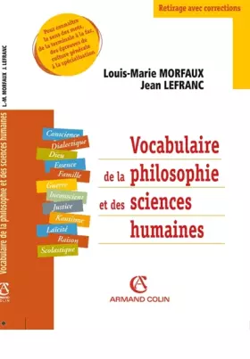 Couverture du produit · Vocabulaire de la philosophie et des sciences humaines