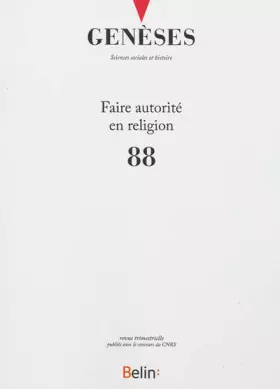 Couverture du produit · geneses n88 (septembre 2012)