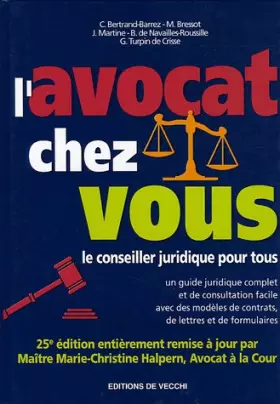 Couverture du produit · L'avocat chez vous : Le conseiller juridique pour tous