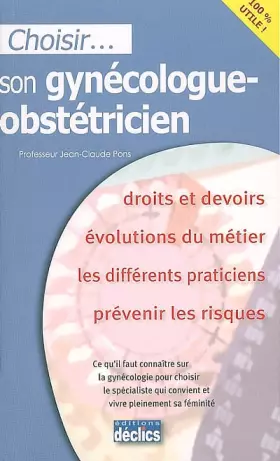 Couverture du produit · Choisir son gynécologue obstétricien