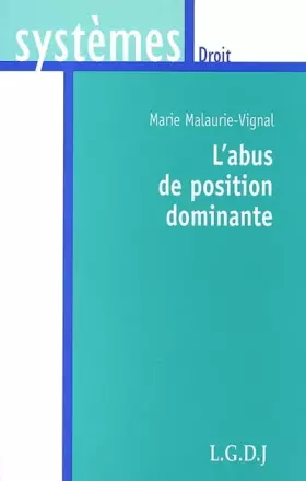 Couverture du produit · L'abus de position dominante
