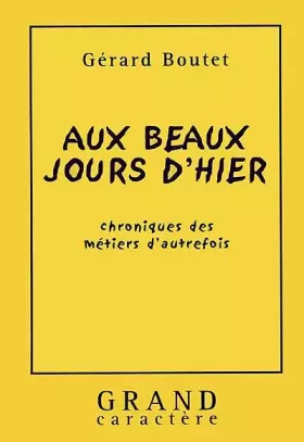 Couverture du produit · Aux beaux jours d'hier