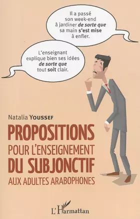 Couverture du produit · Propositions pour l'enseignement du subjonctif aux adultes arabophones
