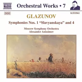 Couverture du produit · Glazounov : intégrale des oeuvres pour orchestre, vol.7 : symphonies 1, 4