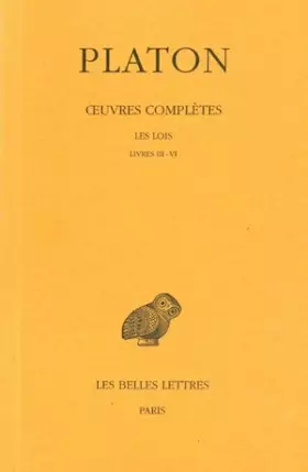 Couverture du produit · Platon, tome 11, 2e partie : Les Lois - Livres III-VI