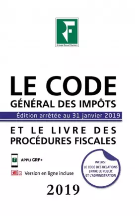 Couverture du produit · Le code général des impôts et le livre des procédures fiscales 2019