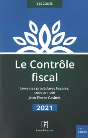 Couverture du produit · Le contrôle fiscal: Livre des procédures fiscales, code annoté