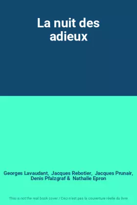 Couverture du produit · La nuit des adieux