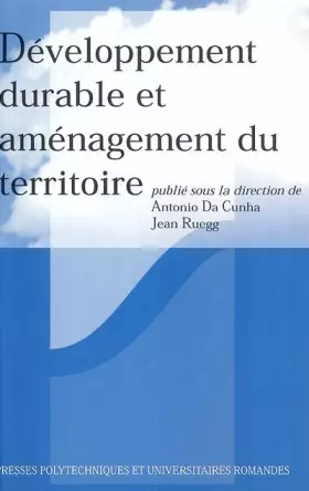 Couverture du produit · Développement durable et aménagement du territoire