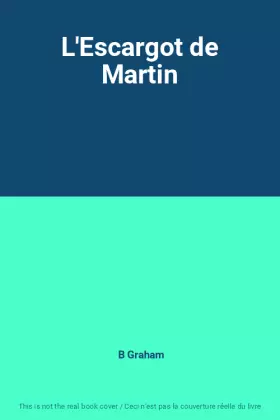 Couverture du produit · L'Escargot de Martin