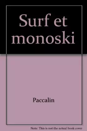 Couverture du produit · Surf et monoski