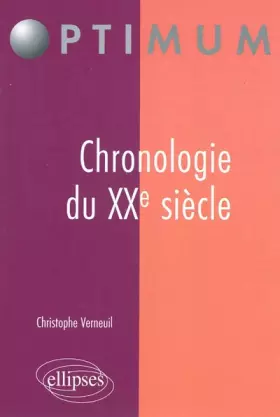 Couverture du produit · Chronologie du XXe siècle